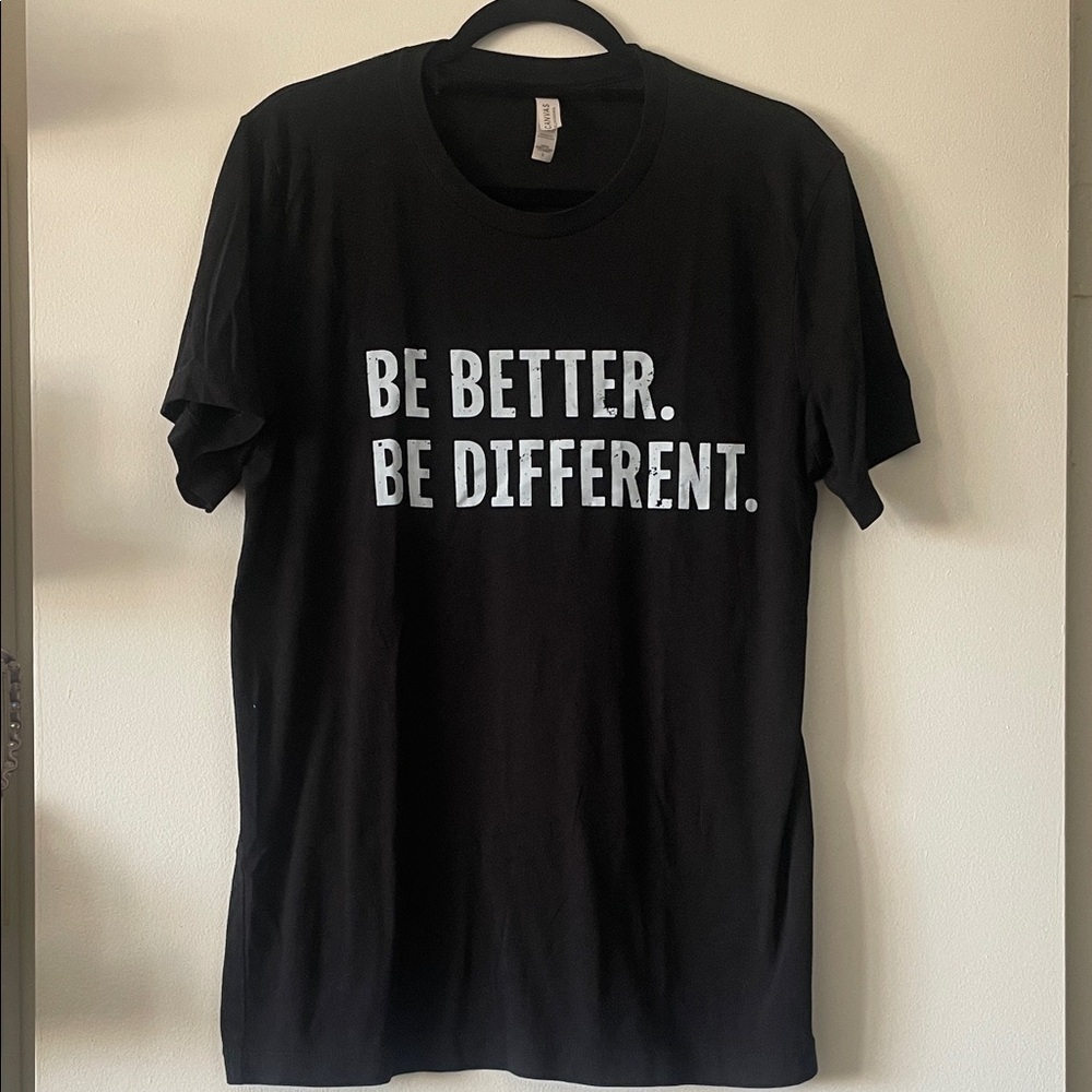 Bella+Canvas|Women’s Black Graphic T-Shirt “Be Better Be Different”| Large|EUC - Picture 1 of 5